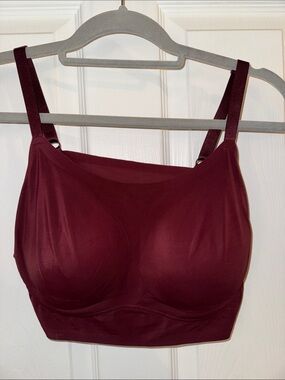 TRULY Seamless Wireless Longline Bralette - Burgundy